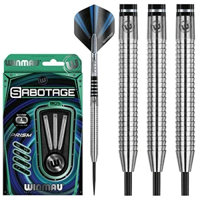 Image of WINMAU Sabotage 26g Tungsten Darts with Prism Flights and Shafts (Stems)