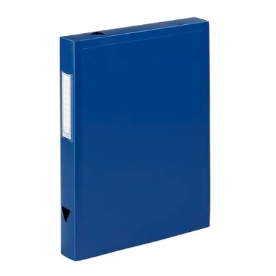 Image of Viquel Class Document Box File Polypropylene, 40 mm Spine Blue
