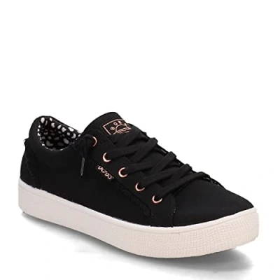Image of Skechers Women&#039;s BOBS B Extra Cute Sneaker, Black Canvas, 6 UK