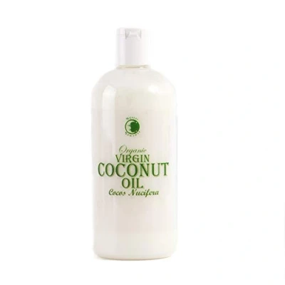 Image of Mystic Moments Organic Coconut Virgin Carrier Oil 500ml Pure &amp; Natural Perfect For Hair, Face, Nails, Aromatherapy, Massage and Dilution Vegan GMO Free