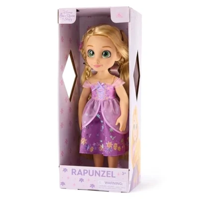 Image of Disney Store Official Rapunzel Doll with Toy Hair Brush, Tangled, 40.5cm / 16&quot;, Once Upon a Story Collection, Age 3+