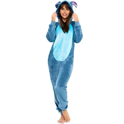 Image of Disney Womens Onesie Lilo &amp; Stitch Blue Small
