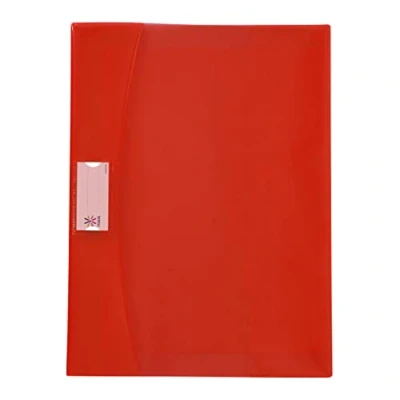 Image of Viquel Strong Cover 24 x 32 cm Red Plastic High Quality Reinforced Back Bookmark Flaps