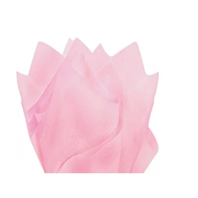 Image of 20 Sheets of Light Pink Tissue Wrapping Paper 18GSM Colour Fast Acid Free 35 x 45cm