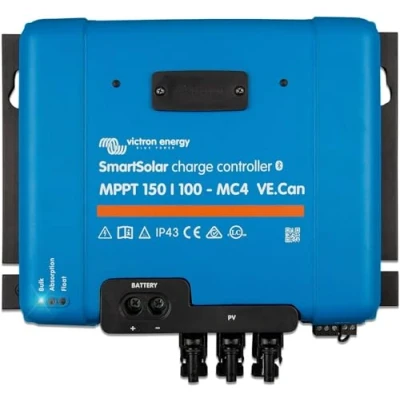 Image of Victron Energy SmartSolar MPPT MC4 VE. Can 150V 100 amp 12/24/36/48 Volt Solar Charge Controller (Bluetooth)