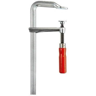 Image of Bessey GZ16 GZ All Steel Table Clamp, Grey/Red, 160/80 mm