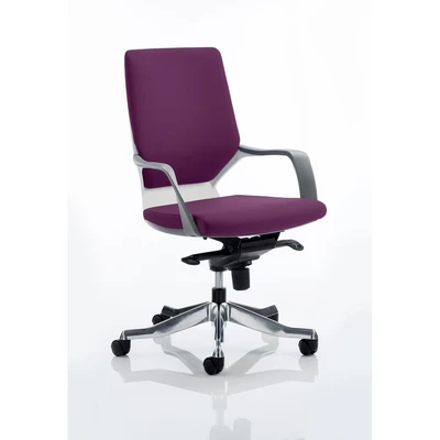 Image of Xenon Executive White Shell Medium Back Bespoke Colour Tansy Purple