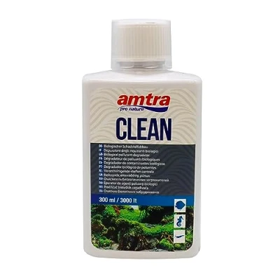 Image of AMTRA CLEAN Natural water purifier for aquariums, treatment Reduces changes, Format 300 ml