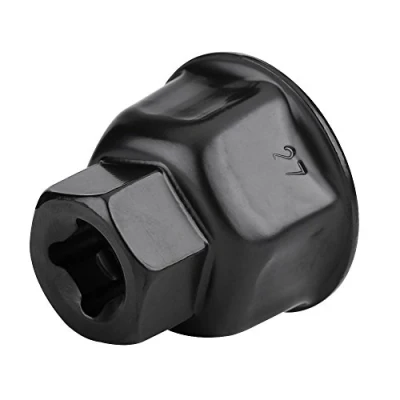 Image of 3/8&quot; Oil Filter Wrench Cap Socket Remover Tool 27mm Car Style Black Hand Operated Tools