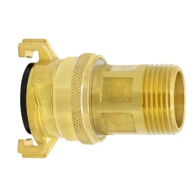 Image of VARIOSAN Geka System 14016 Suction and High Pressure Coupling 1 Inch Male Thread Blank Brass