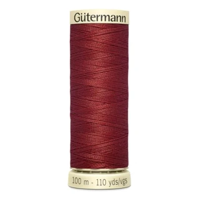 Image of Gutermann Sew All Polyester Thread, Fiery 0221, 100 m, 5.5 x 1.8 cm