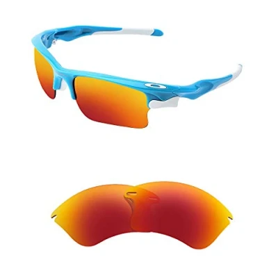 Image of HiCycle2 Polarized Replacement Lenses for Oakley Fast Jacket XL Sunglass (red)