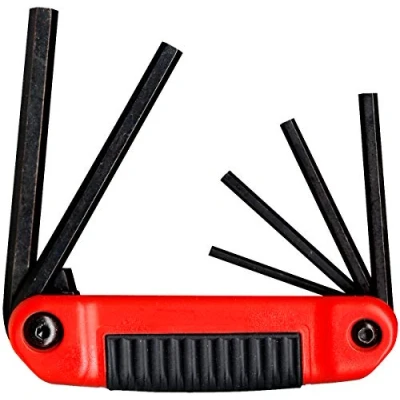 Image of EKLIND 25611 Ergo Fold up Hex Key allen wrench 6pc set SAE Inch Sizes 5/32 3/8