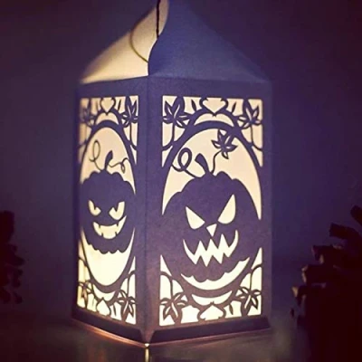 Image of Halloween Cutting Dies for Card Making, YunTrip Pumpkin Lantern Box Metal Stencil DIY Scrapbooking Album Embossing Photo Crafts Paper Cards Decorative Craft