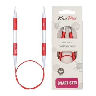 Image of KnitPro SmartStix Circular Needle 40cm 6.50mm 3pcs, Red