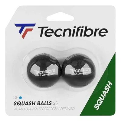Image of Tecnifibre Squash Balls Blue Dot Pack of 2