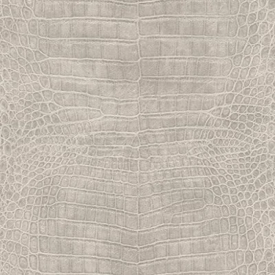 Image of Rasch 751338 Non Woven Wallpaper with Crocodile Leather Look in Cream from The African Queen III Collection