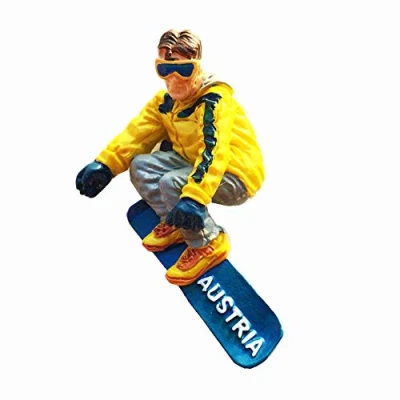 Image of Ski Resort Austria Fridge Magnet Travel Souvenir Gift Collection Home Kitchen Decoration Magnetic Sticker Refrigerator