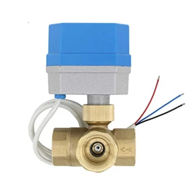 Image of 2 Modes 3 Port motorised Valve Motorized Way Ball 12v Three 1/2 3/4 1 1/4 inch (3/4 DN20)