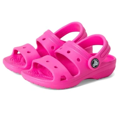 Image of Crocs Classic Sandal T, Pink Crush, 6 UK Child