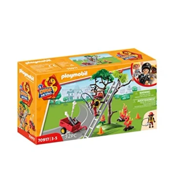 Image of Playmobil DUCK ON CALL 70917 Fire Rescue Action: Cat Rescue, Toy for Children Ages 3+
