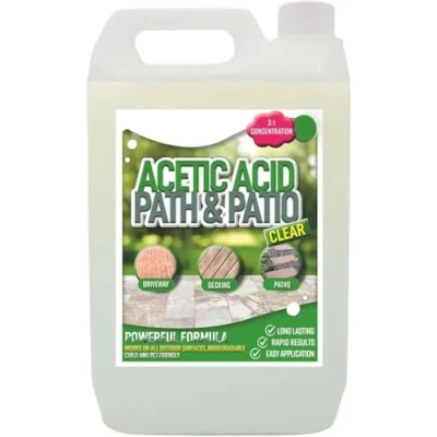 Image of 5 Litre Super Strength Acetic Acid Concentrated Vinegar Horticulture Patio, Garden Path &amp; Driveway Clearing