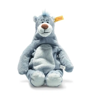 Image of Steiff 024542 Jungle Book Balu aus Das Dschungelbuch Soft Cuddly Friends Disney Originals Baloo, Aegean Blue, 31 cm