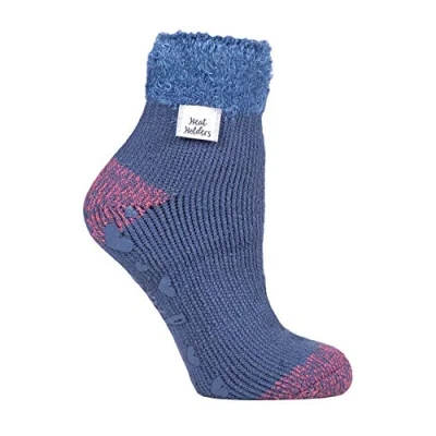 Image of HEAT HOLDERS Ladies Thermal Warm Lounge Bed Socks UK 4 8, EUR 37 42 See Listing Great Gift ! (HH102 Feather Top)