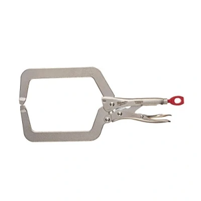 Image of Milwaukee 48223533 9&quot; Deep Reach Locking C CLAMP Silver