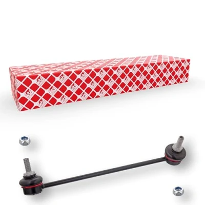 Image of febi bilstein 19650 Stabiliser Link with lock nuts, pack of one