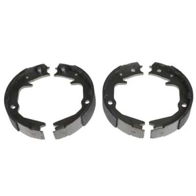 Image of MB668908, MB857295, MB857296, MB857297, MB950211 Handbrake Shoes BLUE PRINT ADC44134 Rear Axle MITSUBISHI: GTO Coupe, Lancer 6 Limousine, 7