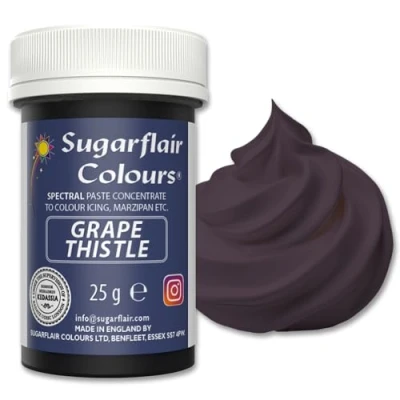 Image of Sugarflair Spectral Grape Thistle Food Colouring Paste, Highly Concentrated for Buttercream, Sugar Royal Icing, Cake Decorations and More! Vibrant Colour Dye 25g
