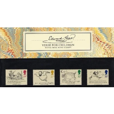 Image of Edward Lear Verse for Children 1988 Presentation Pack No. 193