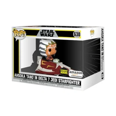 Image of Funko POP! Rides: Star Wars Ahsoka Tano In Delta 7B Wars: Clone Amazon Exclusive Collectable Vinyl Figure Gift Idea Official Merchandise Toys for Kids &amp; Adults TV Fans