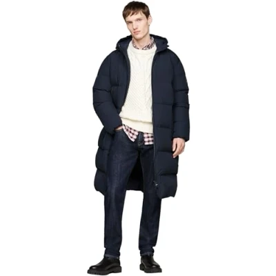 Image of Tommy Hilfiger Parka Down coat, Men&#039;s, Size: Medium, Desert sky