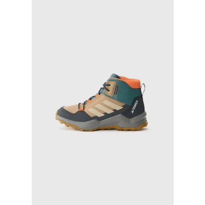 Image of adidas Terrex AX4R MID RAIN.RDY Hiking Shoes, Cardboard/Savannah/semi Impact Orange, 6 UK Child