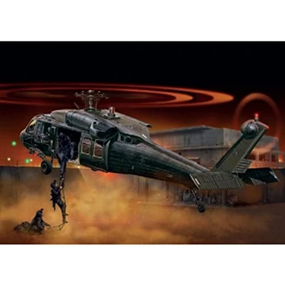 Image of Tamiya ITA2706 1:48 UH 60A Black Hawk Night Raid Model kit, 317mm length