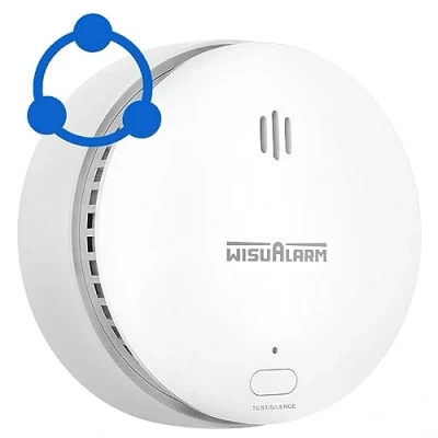Image of Smoke Alarm,10 Years Battery Life,Interlinked Alarms, Fire Alarms for Home Scotland Interlinked,Smoke Detector Can Remote Control,Compliant with EN14604, CE Certified (1 Interlinked Smoke)