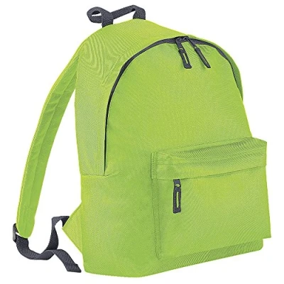 Image of BagBase Fashion Backpack Size Lime Green/Graphite grey