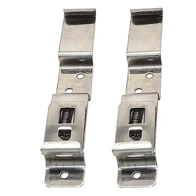 Image of 2 x Trailer Number Plate Clips Holders Spring Loaded Stainless Steel LMX1867 by NANDEYIBI