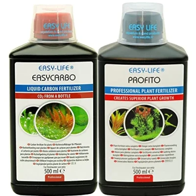Image of Plant Fertilizer Carbon Source Easycarbo &amp; Profito 500ml 2 Pack