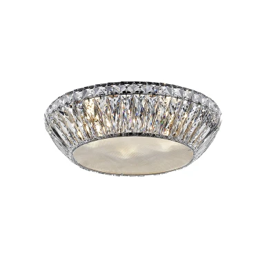 Image of Armel 5 Light LED Flush Chrome Ceiling Fitting