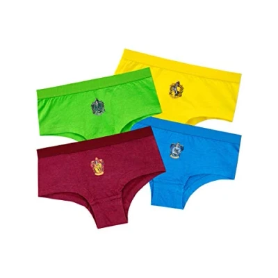 Image of Harry Potter Girls Hogwarts Underwear Pack of 4 Multicoloured Age 5 to 6 Years
