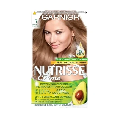 Image of Garnier Nutrisse 7 Dark Blonde Permanent Hair Dye