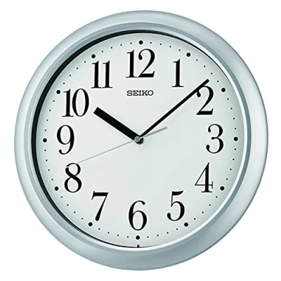 Image of Seiko Clock, Silver, Standard