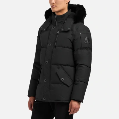 Image of Moose Knuckles Mens Original 3Q Jacket Neoshear Black Size X Large