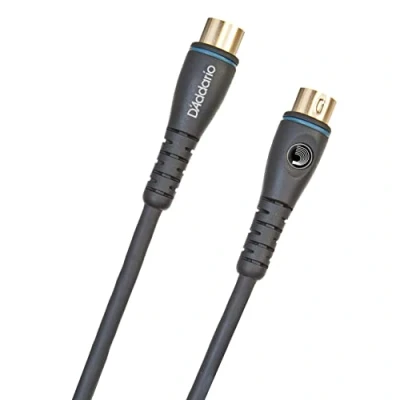 Image of D&#039;Addario Midi Cable Shielded for Noise Reduction Great Phantom Power Gold Plated Plug 20 Feet/7.62 Meters 1 Pack