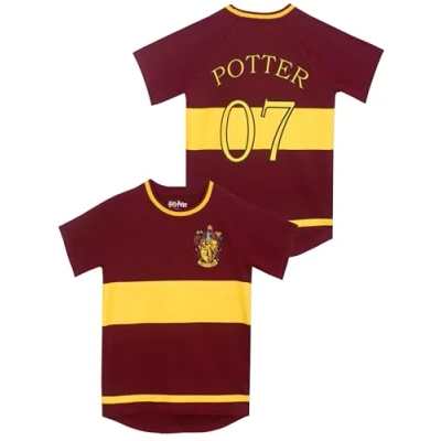Image of Harry Potter Boys Gryfindor Quidditch T Shirt Age 6 to 7 Years Multicoloured