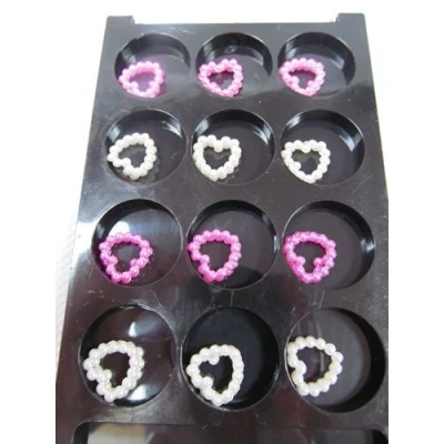 Image of Fat catz copy 3D Pearl Style Heart Design Nail Art for False Nails