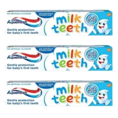 Image of Aquafresh Toothpaste Milk Teeth 50ml Pack of 3